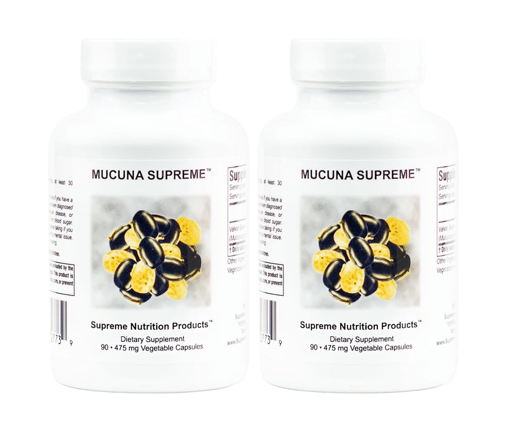 Supreme Nutrition Mucuna Supreme: 90 Velvet Bean Capsules (Pack of 2)