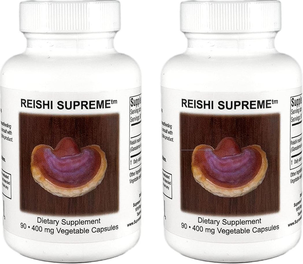 Supreme Nutrition Reishi Supreme – 90 Pure Capsules (Pack of 2) | Lab-Tested, GMP