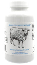 Supreme Nutrition Sheep Testicle — 100% Grass-Fed Ovine Testicle, 90 Capsules, New Zealand Finished