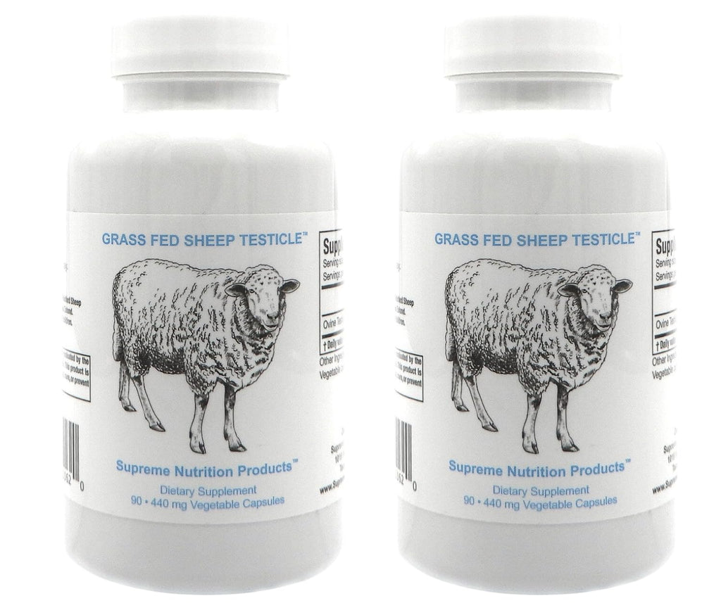 Supreme Nutrition Sheep Testicle – Grass-Fed NZ, 90 Capsules (Pack of 2)
