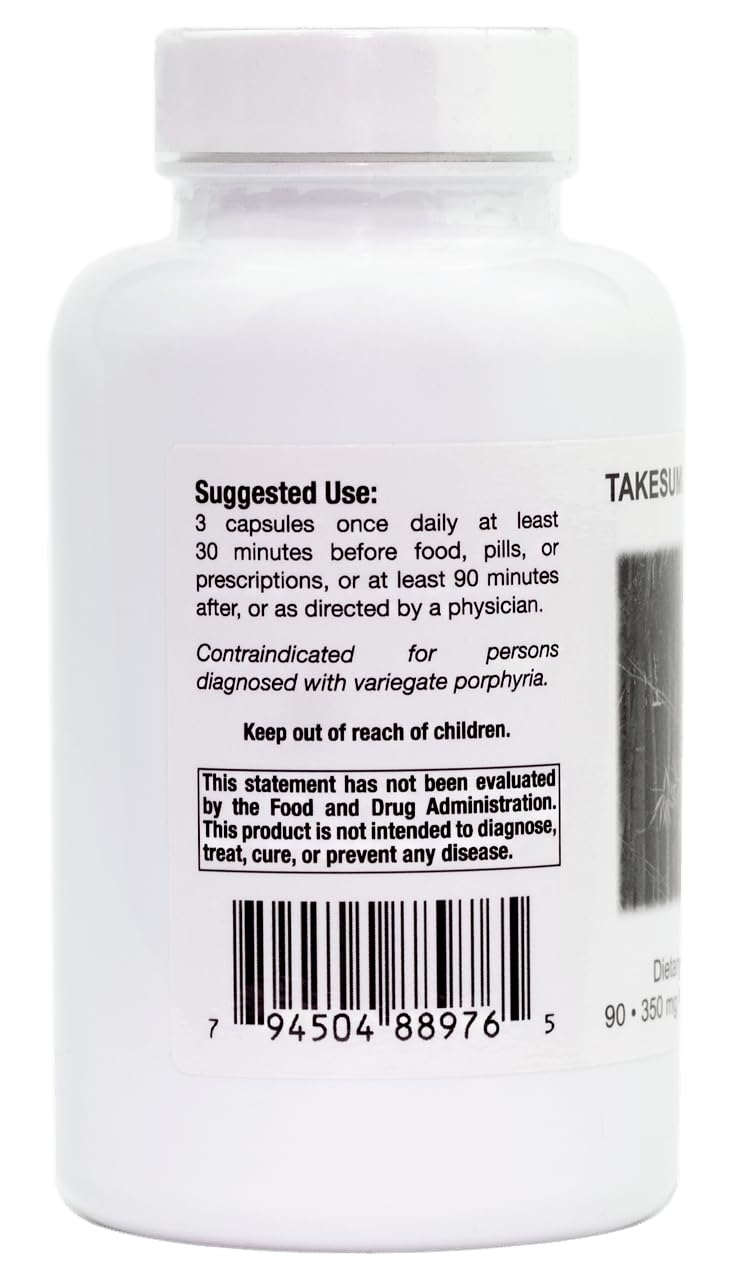 Supreme Nutrition Takesumi Supreme – 180 Veg Capsules (2x90) Activated Bamboo Charcoal