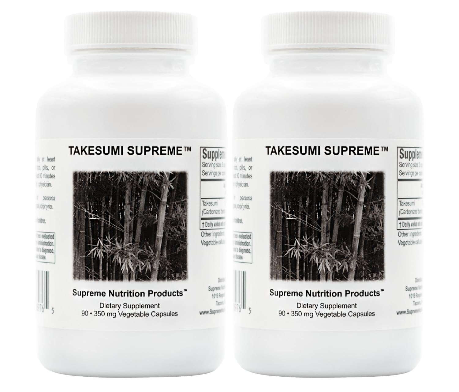 Supreme Nutrition Takesumi Supreme – 180 Veg Capsules (2x90) Activated Bamboo Charcoal