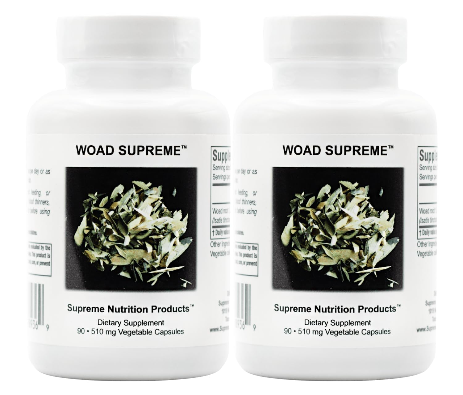 Woad Supreme Isatis Root Capsules – 90 Vegetarian Capsules (Pack of 2) | Supreme Nutrition