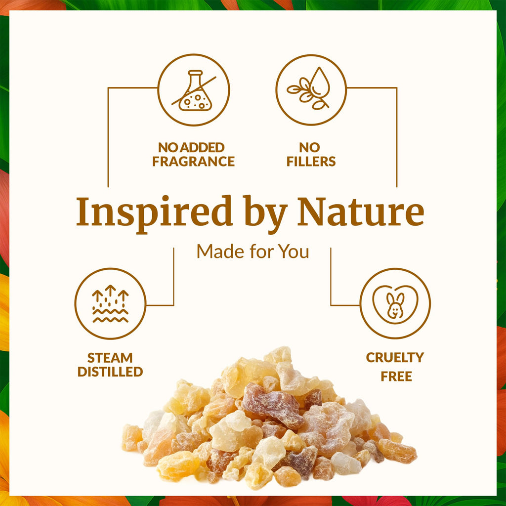 SVA Frankincense Essential Oil – 1 Fl Oz | 100% Natural Boswellia Serrata Oil with Dropper