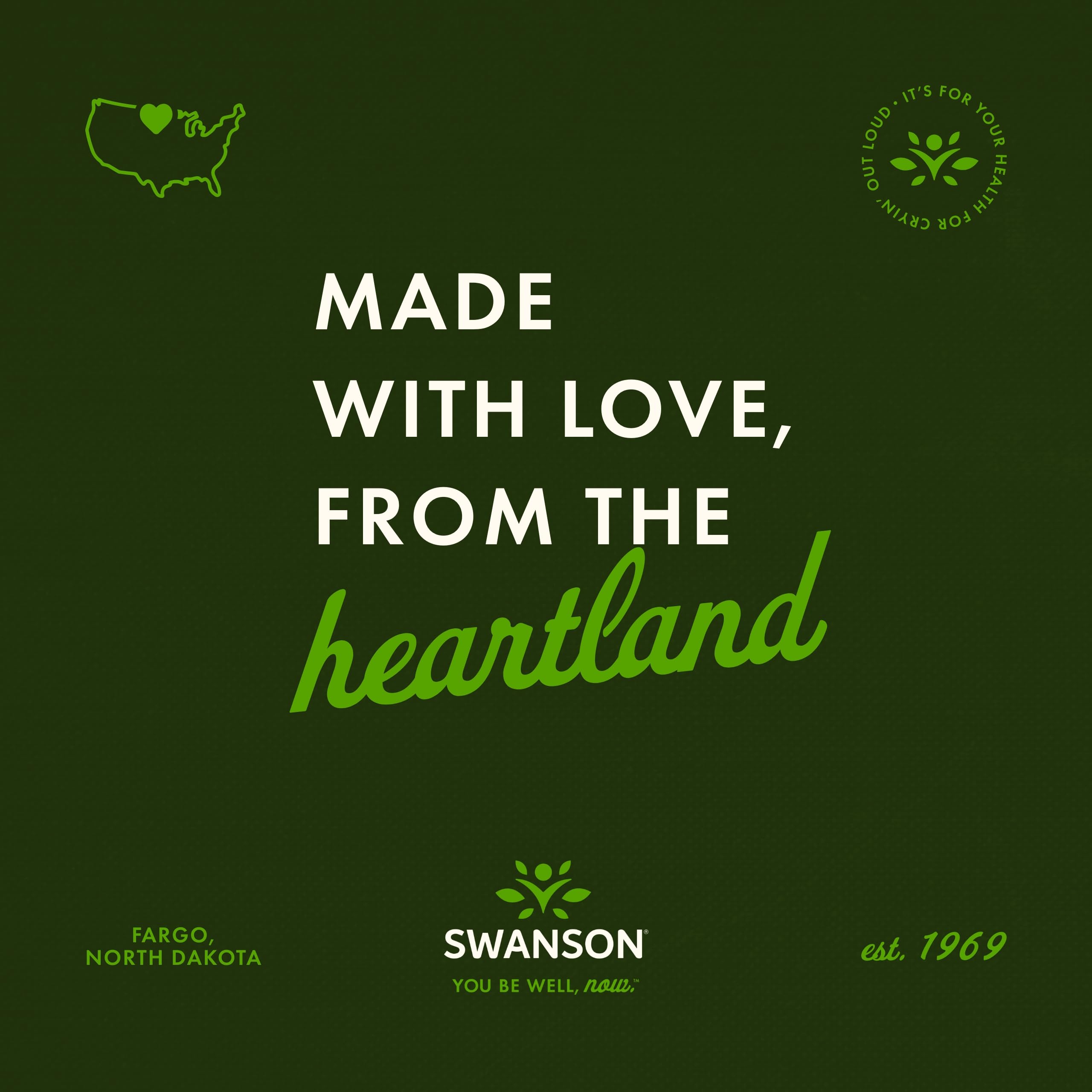 Swanson Magnesium Lactate - Lactose-Free Magnesium with Gentle Absorption | 4-Pack (480 capsules)