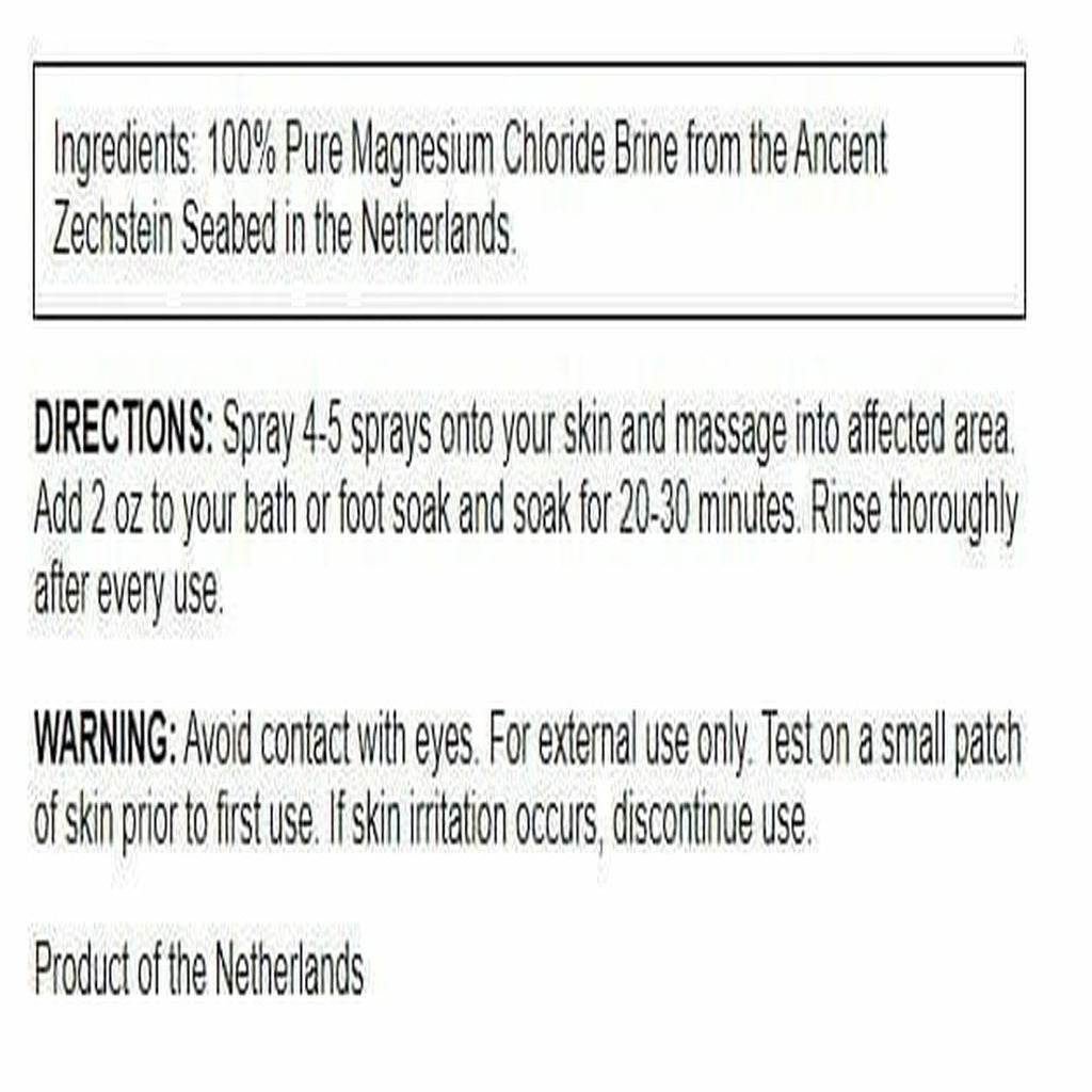 Swanson Magnesium Oil Spray Zechstein Magnesium Soothes Muscles Nourishes Skin Stress Relief Sleep Rapid Absorption Dr. Barbara Hendel's Formula 8 fl oz (237 ml) Liquid (Pack of 2)