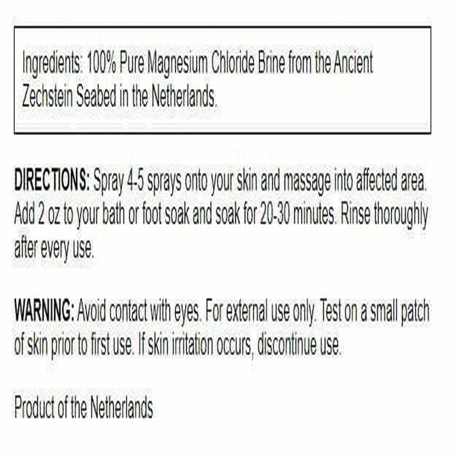 Swanson Magnesium Oil Spray – Zechstein Formula, Soothes Muscles & Skin, Sleep Support (8 fl oz)