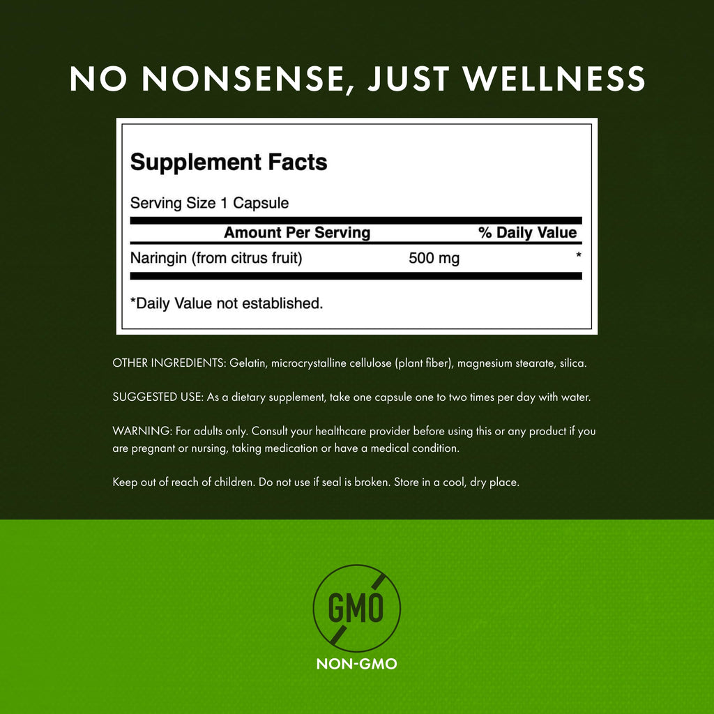 Swanson Naringin 500 mg – 60 Capsules (3 Pack)