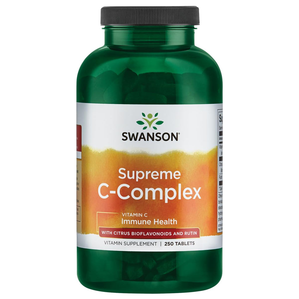 Swanson Supreme Vitamin C Complex 250 Tabs | Immune Support with Citrus Bioflavonoids