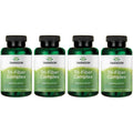 Swanson Tri-Fiber Complex - Digestive Health Fiber Supplement with Psyllium, Oat Bran & Apple Pectin (100 Capsules) - 4 Pack