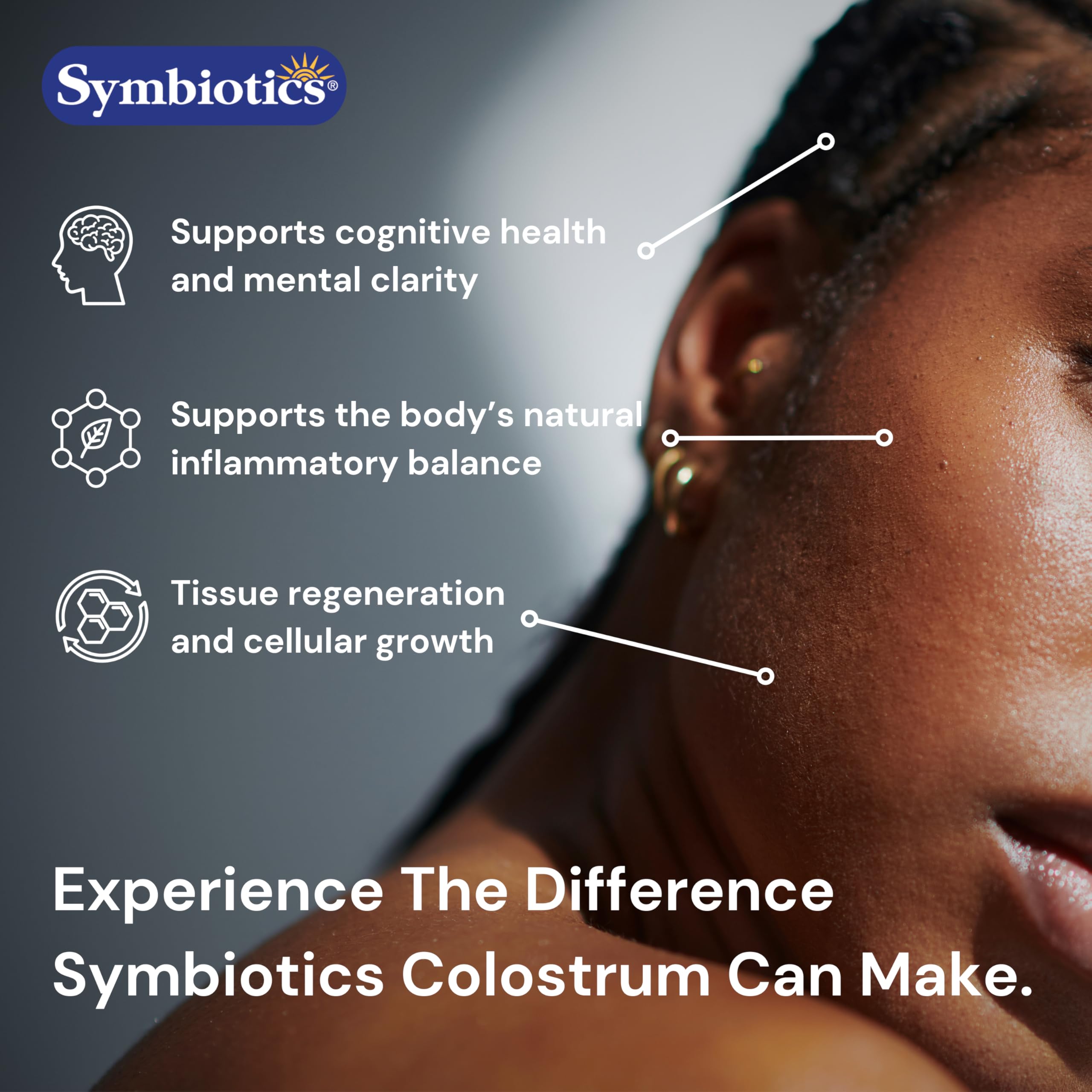 Symbiotics Colostrum Plus Powder 6.3 oz – Immune Support, 25% IgG, Gluten Free