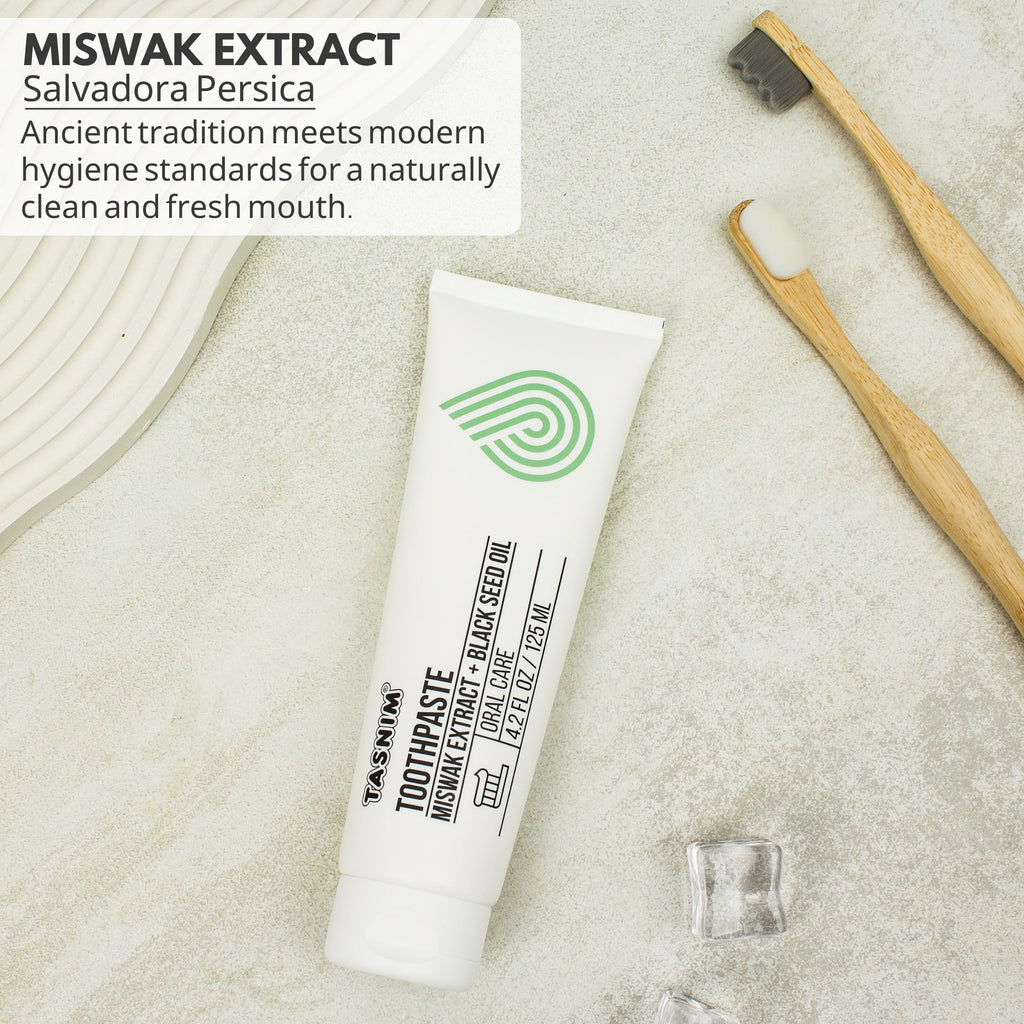 Tasnim Miswak Toothpaste 125ml - Fluoride Free Natural Oral Care