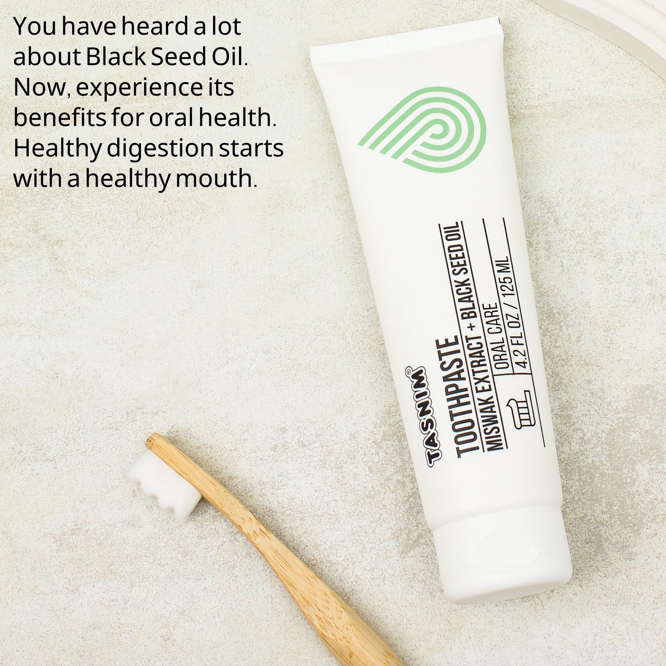 Tasnim Miswak Toothpaste 125ml - Fluoride Free Natural Oral Care