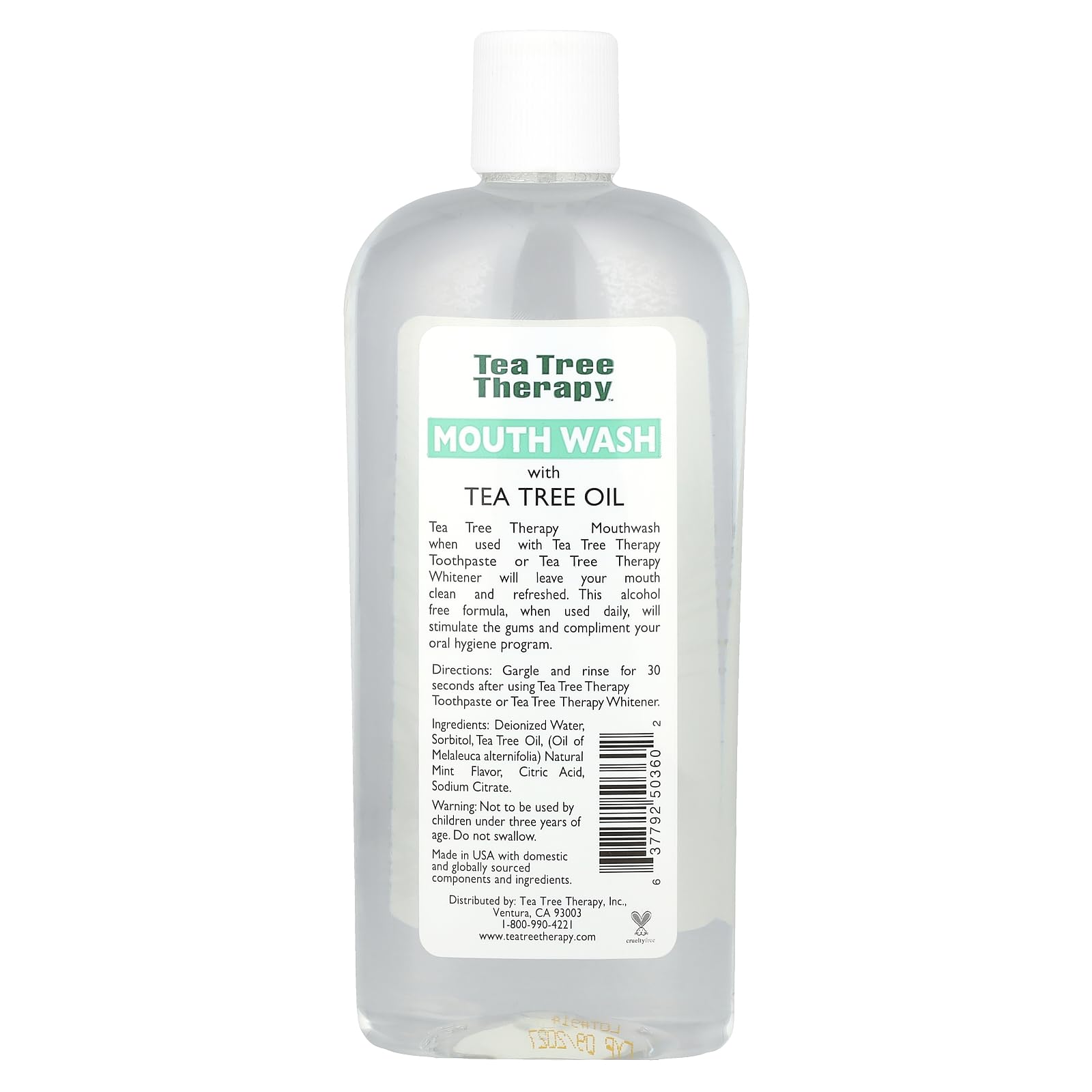 Tea Tree Therapy Mouthwash Alcohol Free 12 oz - 3 Pack