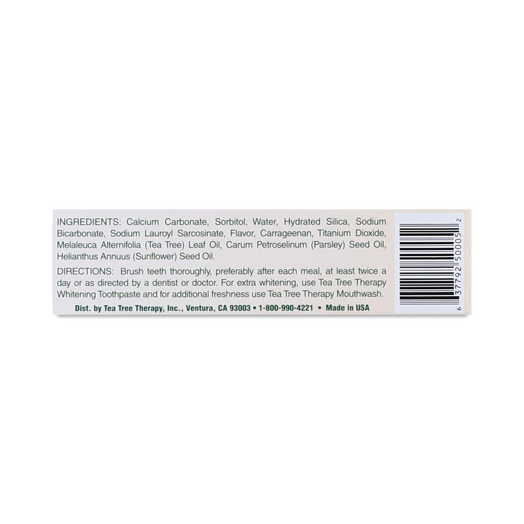 Tea Tree Therapy Tea Tree Tpste,Bak Soda, 5 oz 6 pk