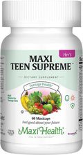 Teen Vitamins for Girls 12-17 - Teen Multivitamin Supreme with D3, Iron, Calcium, Biotin, Digestive Enzymes – Teenager Girl Multi Vitamins for Energy, Immune & Mood Support – 60 Count