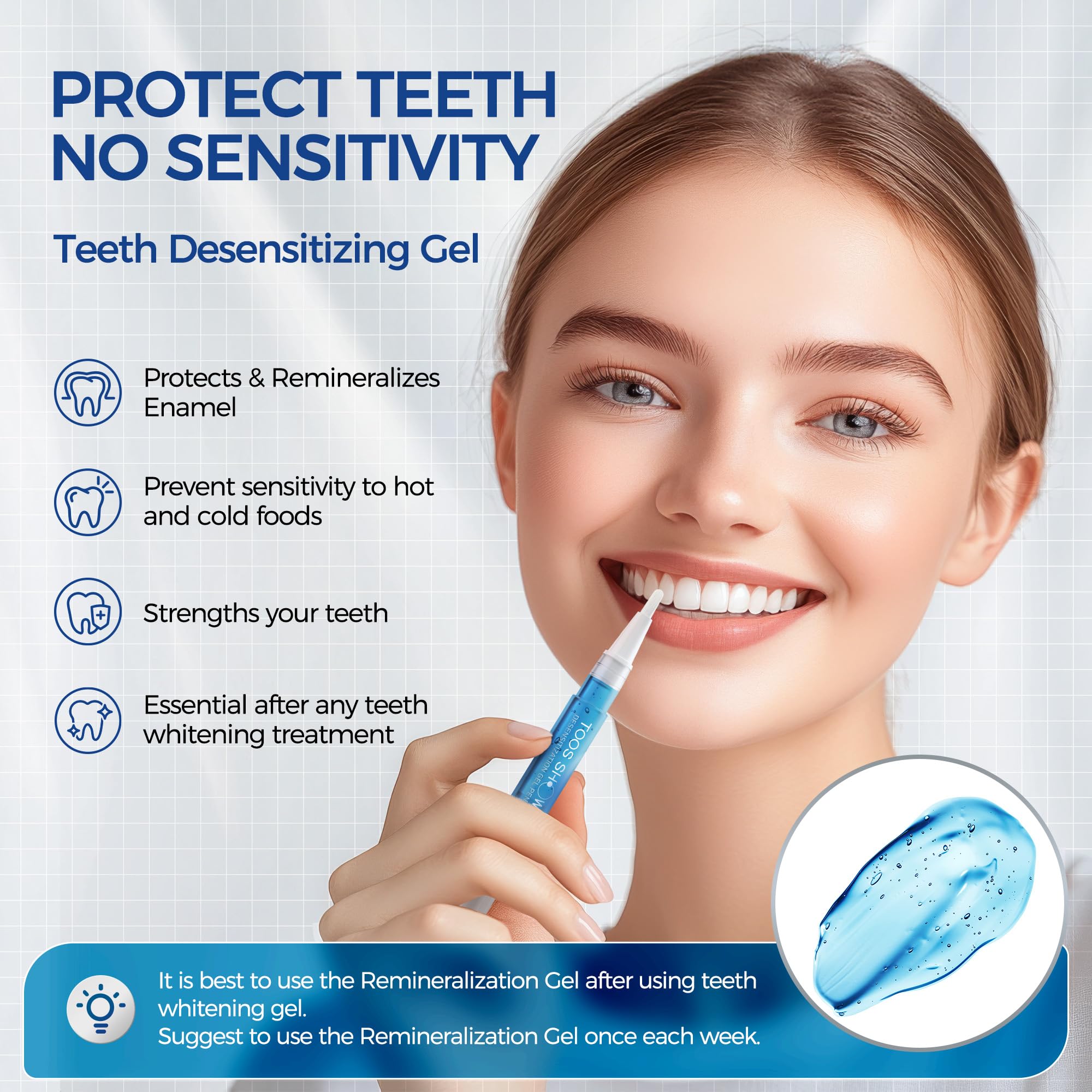 5 x Teeth Whitening Pen Gel (4+1 Desensitizing Gel) – Travel-Friendly Carbamide Peroxide Kit