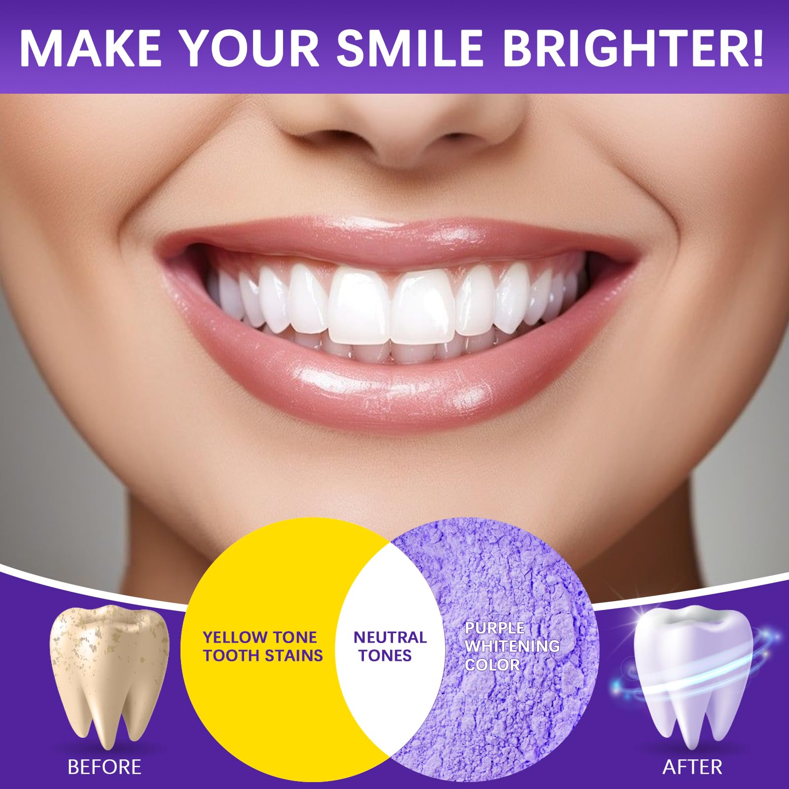 Teeth Whitening Powder & Booster – Enamel Safe, Sensitive Teeth, Fresh Breath (35g)