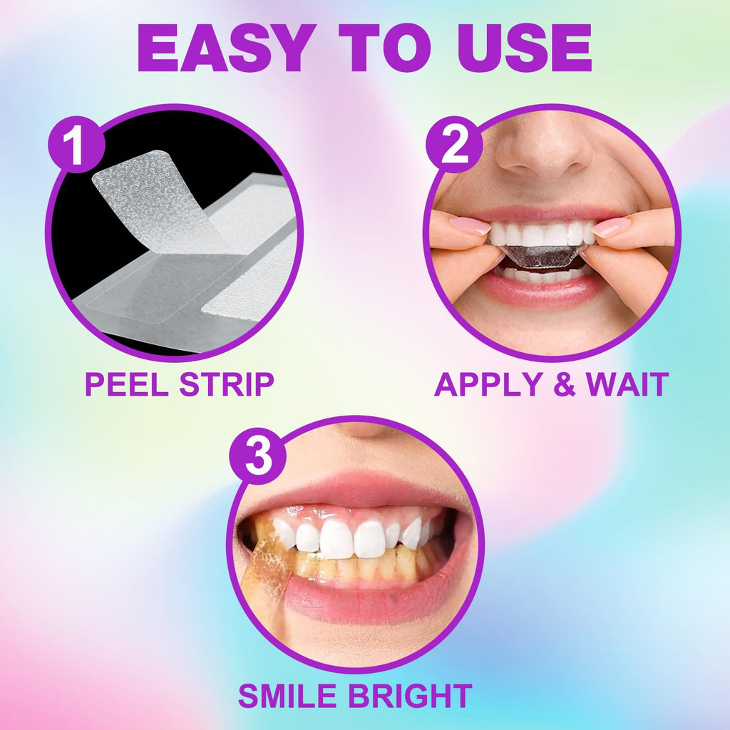 Teeth Whitening Strips - Peroxide Free, Sensitive Whitening (28pcs)
