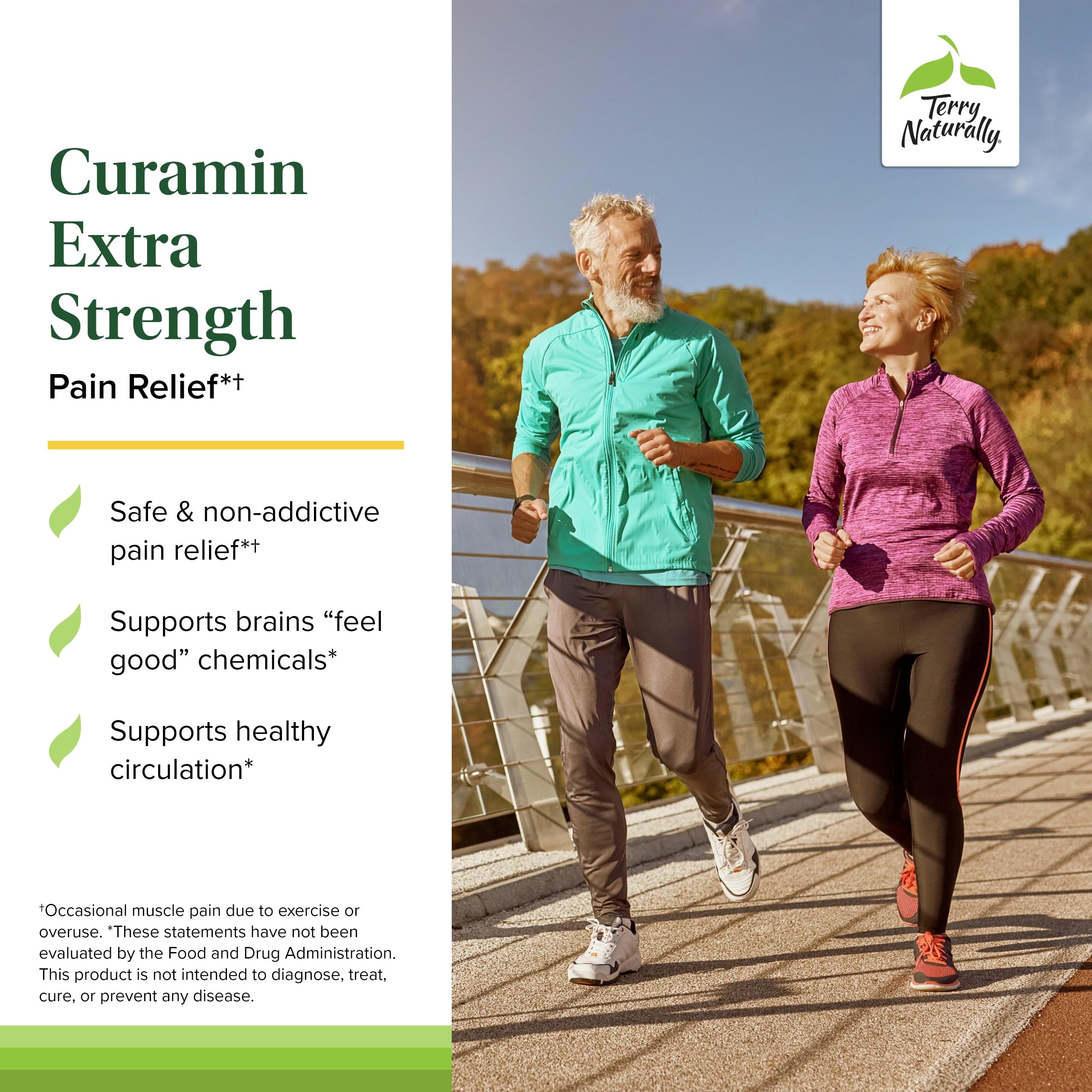 Terry Naturally Curamin Extra Strength – Curcumin & Boswellia for Joint & Muscle Support | 60 Tablets