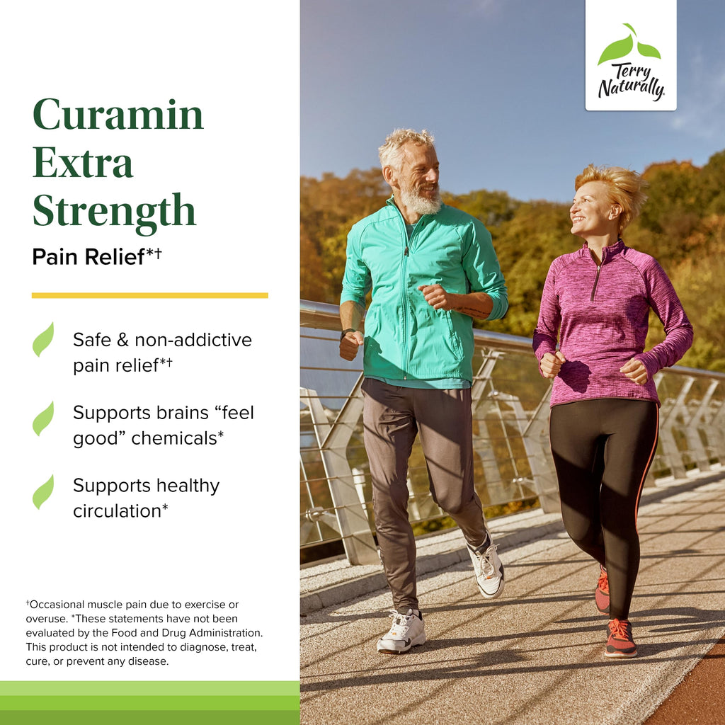 Terry Naturally Curamin Extra Strength – Curcumin & Boswellia for Joint & Muscle Support | 60 Tablets