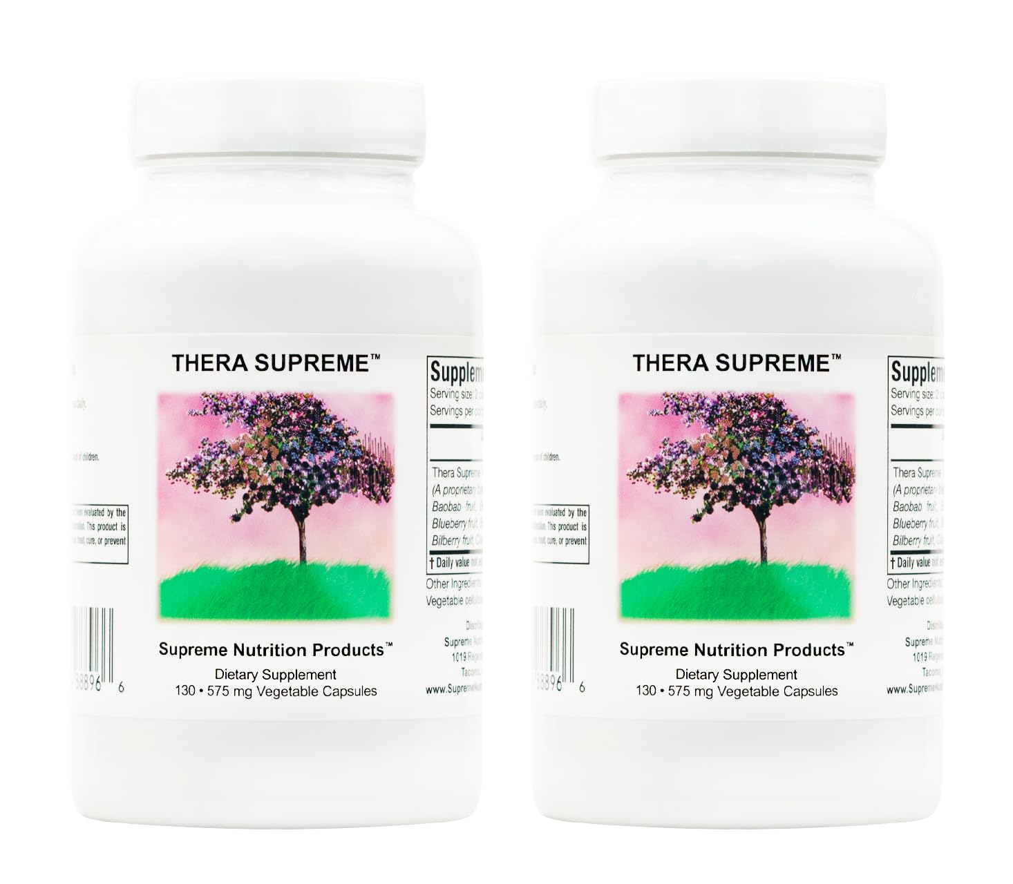 Thera Supreme 130 Herbal Capsules – Pure Vegetarian Formula (Pack of 2)
