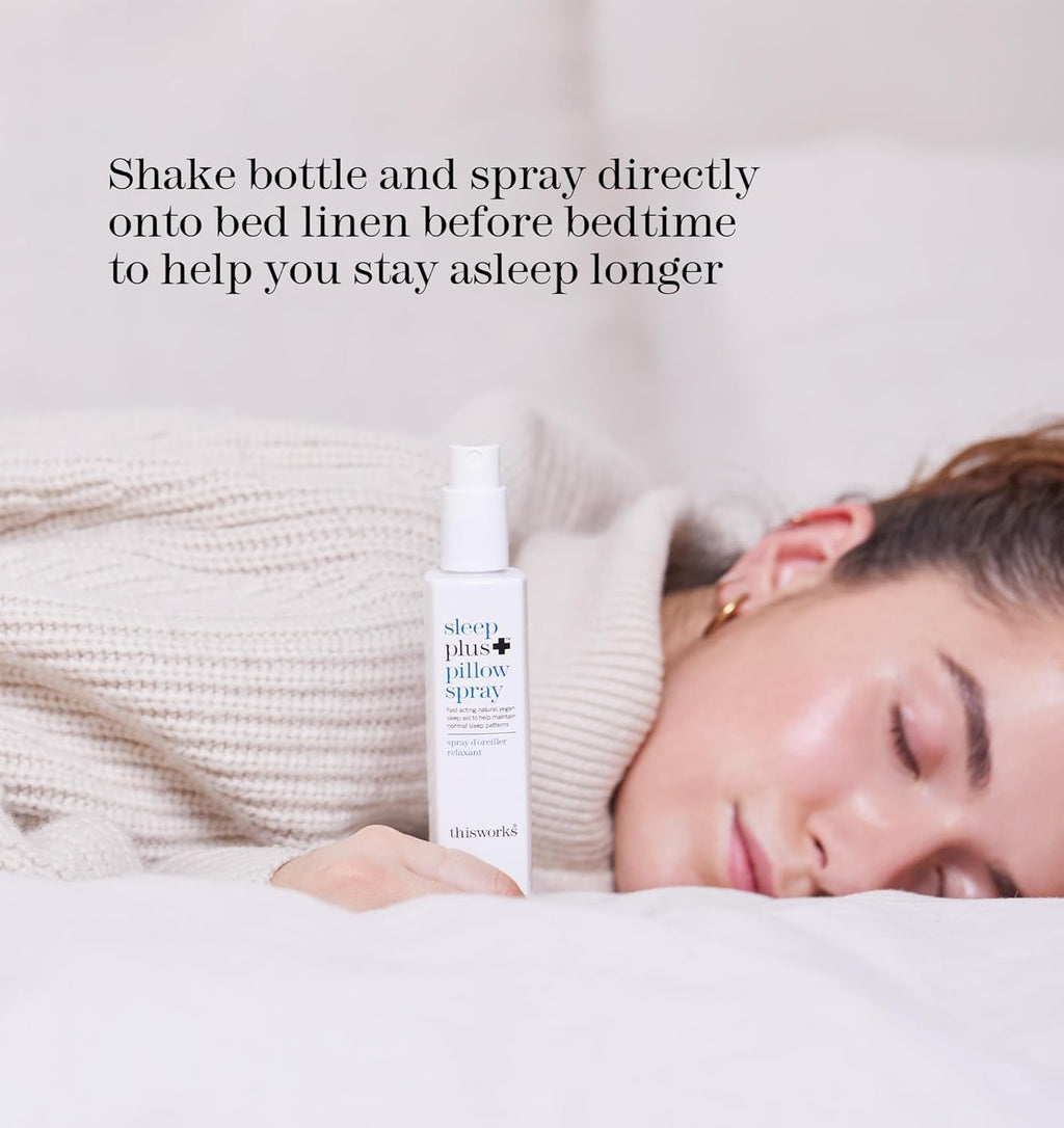 THISWORKS Sleep Plus Pillow Spray – Fast-Acting Rest with Lavender, Vetivert & Camomile, 100ml