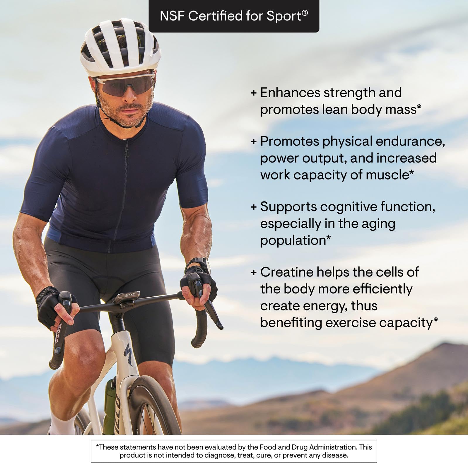 THORNE Creatine – Micronized Creatine Monohydrate Powder, 5 g Serving, 180 Servings, NSF Certified for Sport