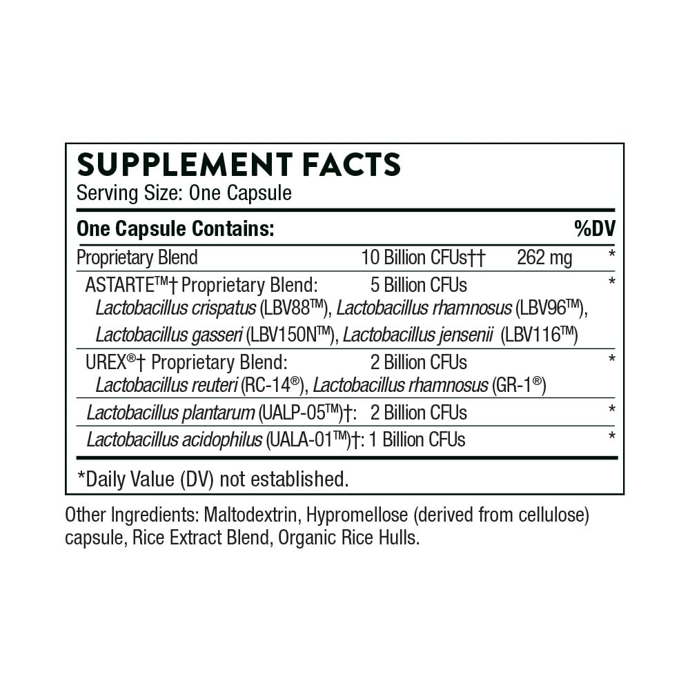 THORNE Womens Daily Probiotic - Shelf-Stable Probiotic for Everyday Immune, Cardiovascular & Metabolic Support - 30 Servings