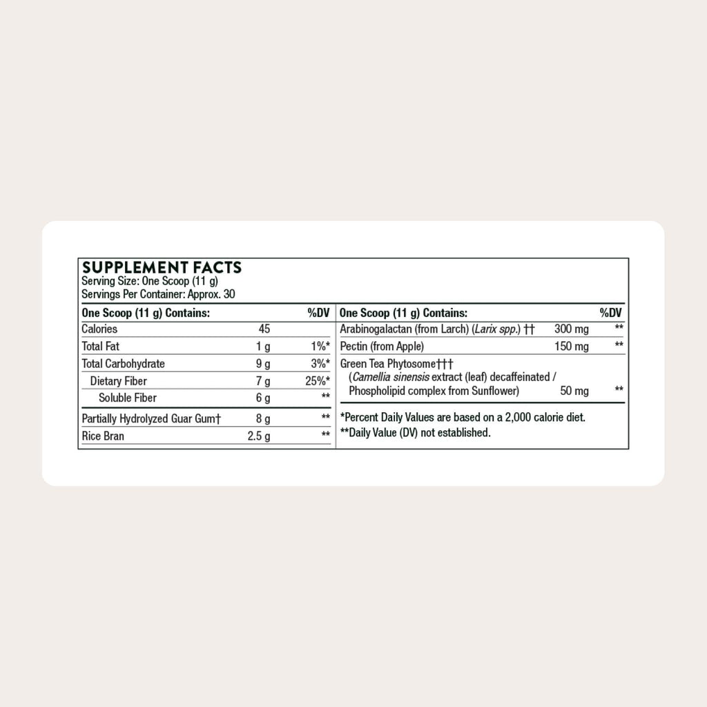 THORNE FiberMend - Prebiotic Fiber Powder for Regularity & Balanced GI Flora - 11.6 oz