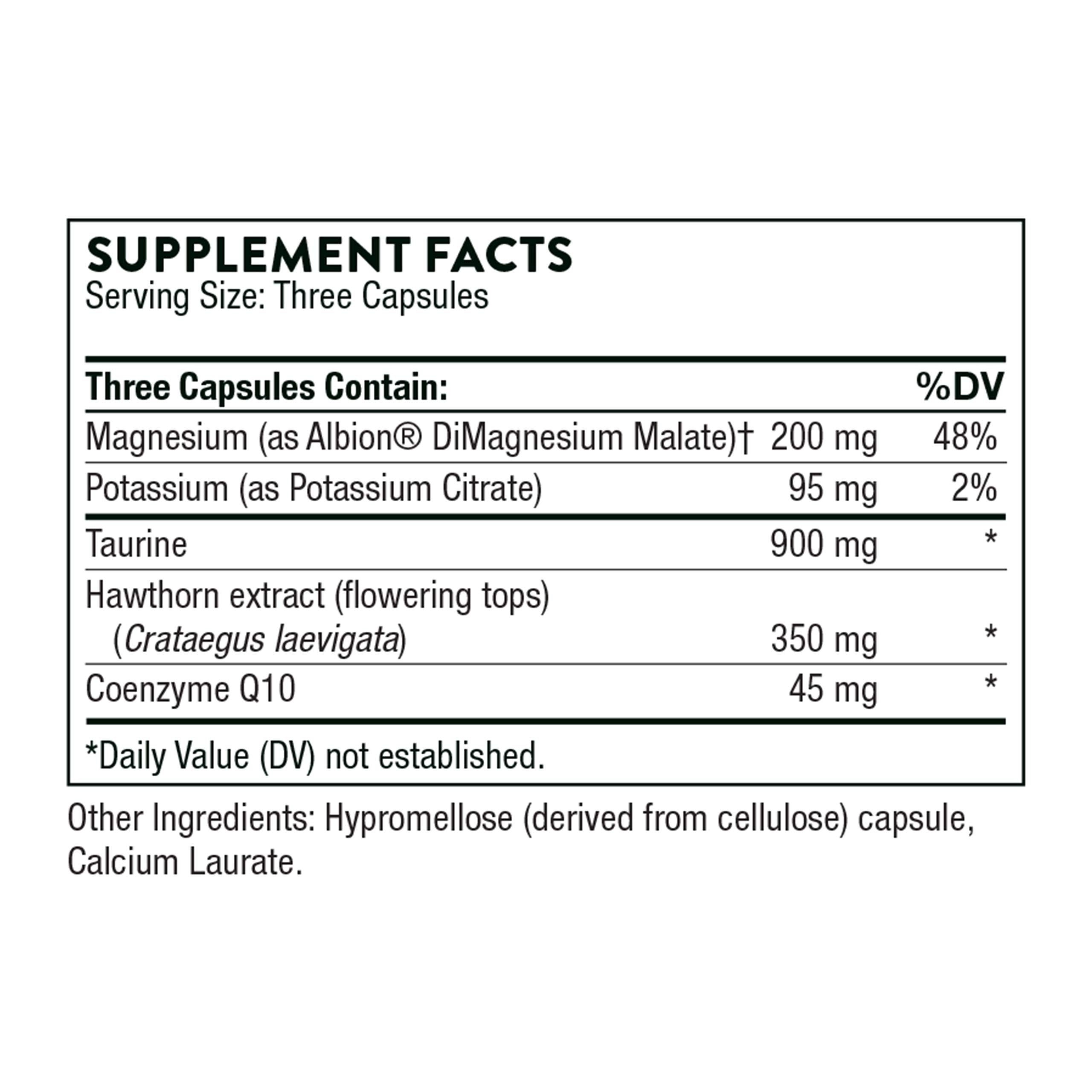 THORNE Heart Health Complex – CoQ10, Taurine & Hawthorn | 90 Capsules