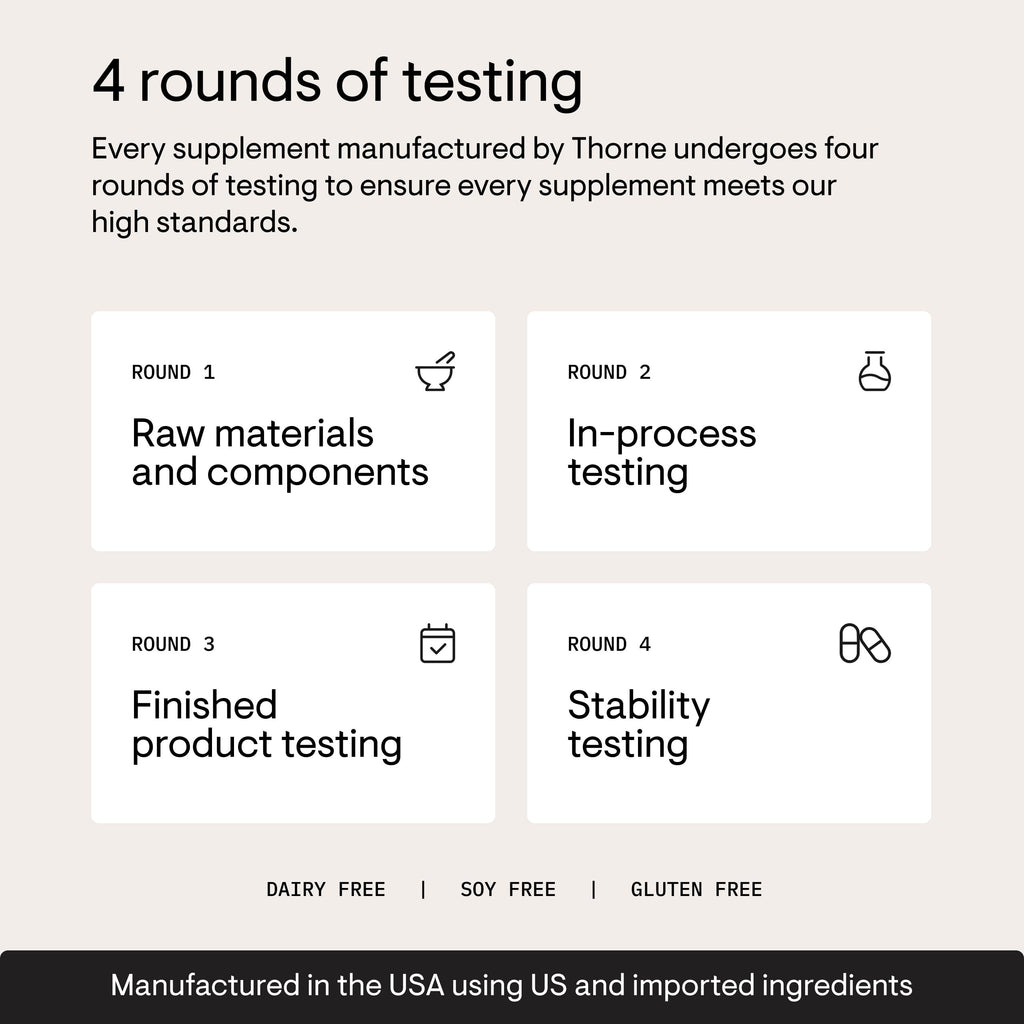 THORNE Lysine 500 mg – Essential Amino Acid for Skin Health, Immune Function & Energy | 60 Servings