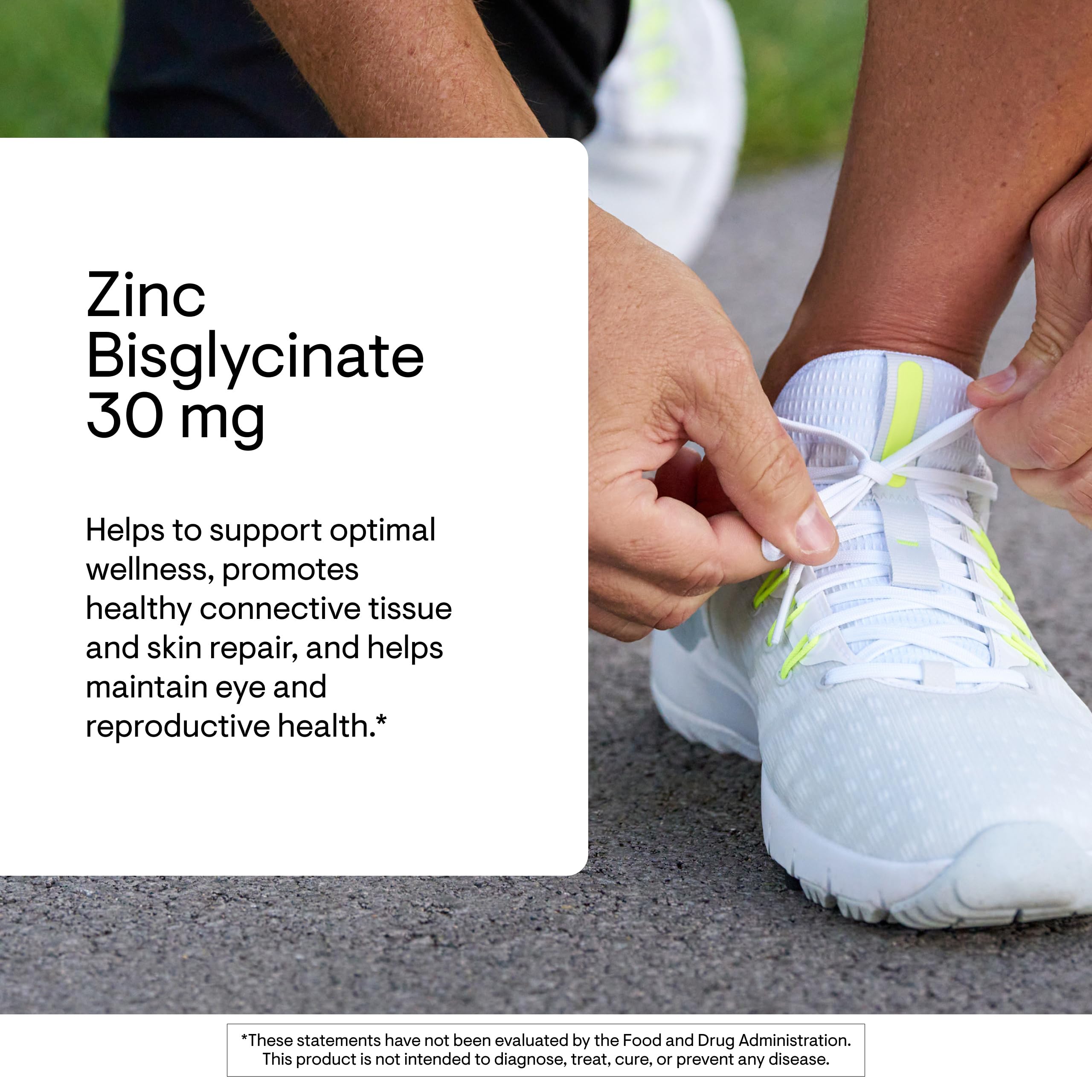THORNE Zinc Bisglycinate 30mg – Skin, Eyes & Immune Support | 60 Servings