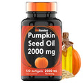 tnvitamins Pumpkin Seed Oil 2000 mg - 120 Softgels | Hair Growth & Bladder Support