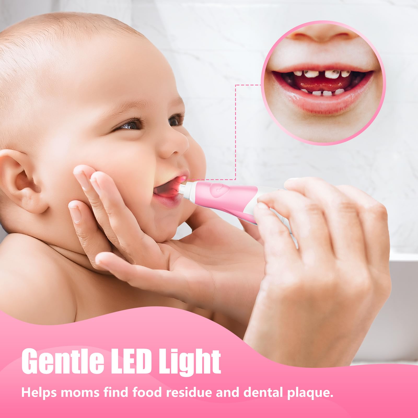 Toddler Electric Toothbrush 1-3 Years – Pink Astronaut