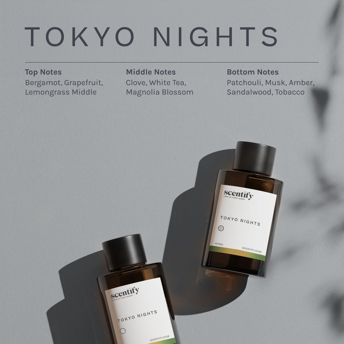 Scentify Tokyo Nights Aroma Oil Refill for Diffusers – 100ml (3.38oz)