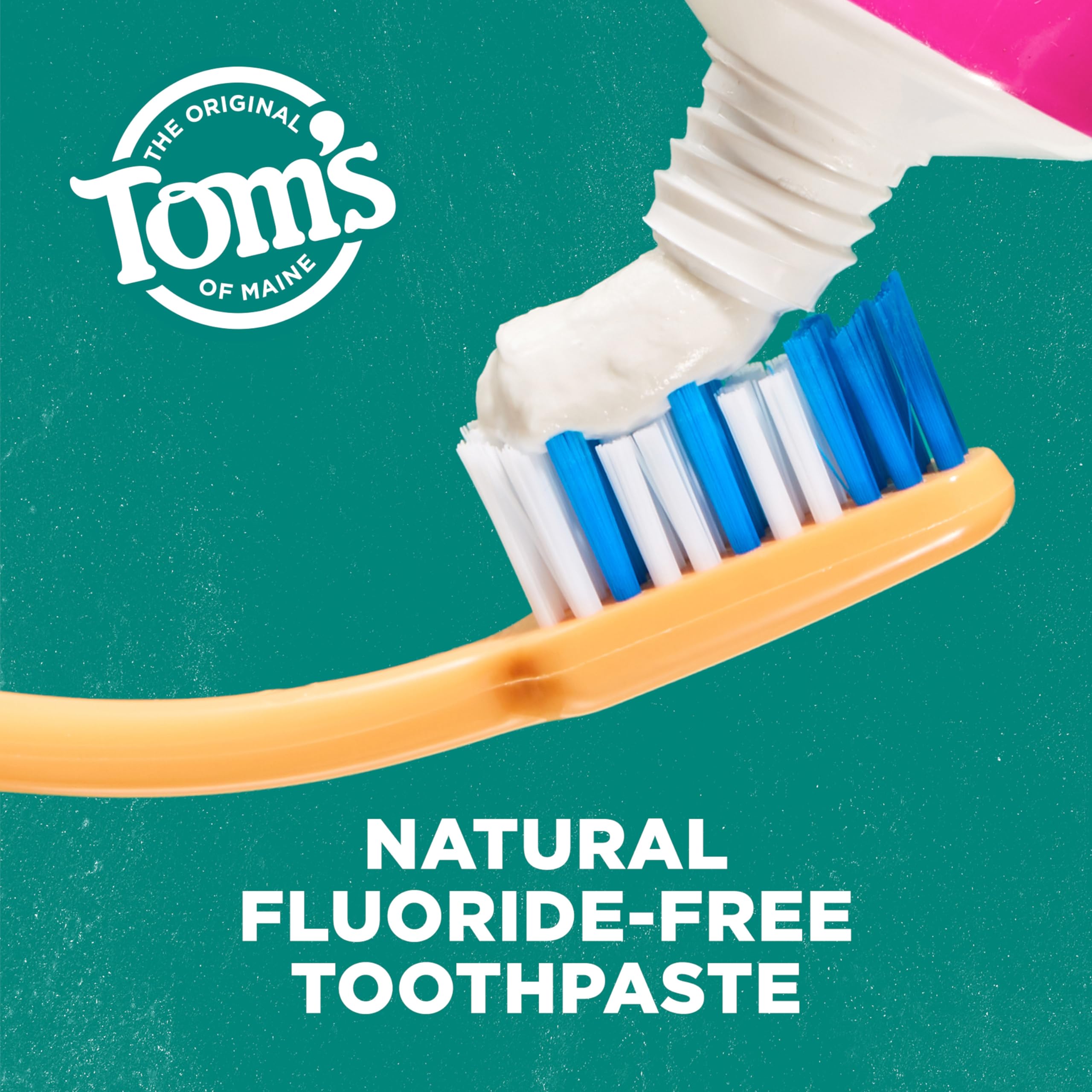 Tom’s of Maine Antiplaque and Whitening Fluoride Free Toothpaste - Fennel, 3 Pack, 4.5 oz