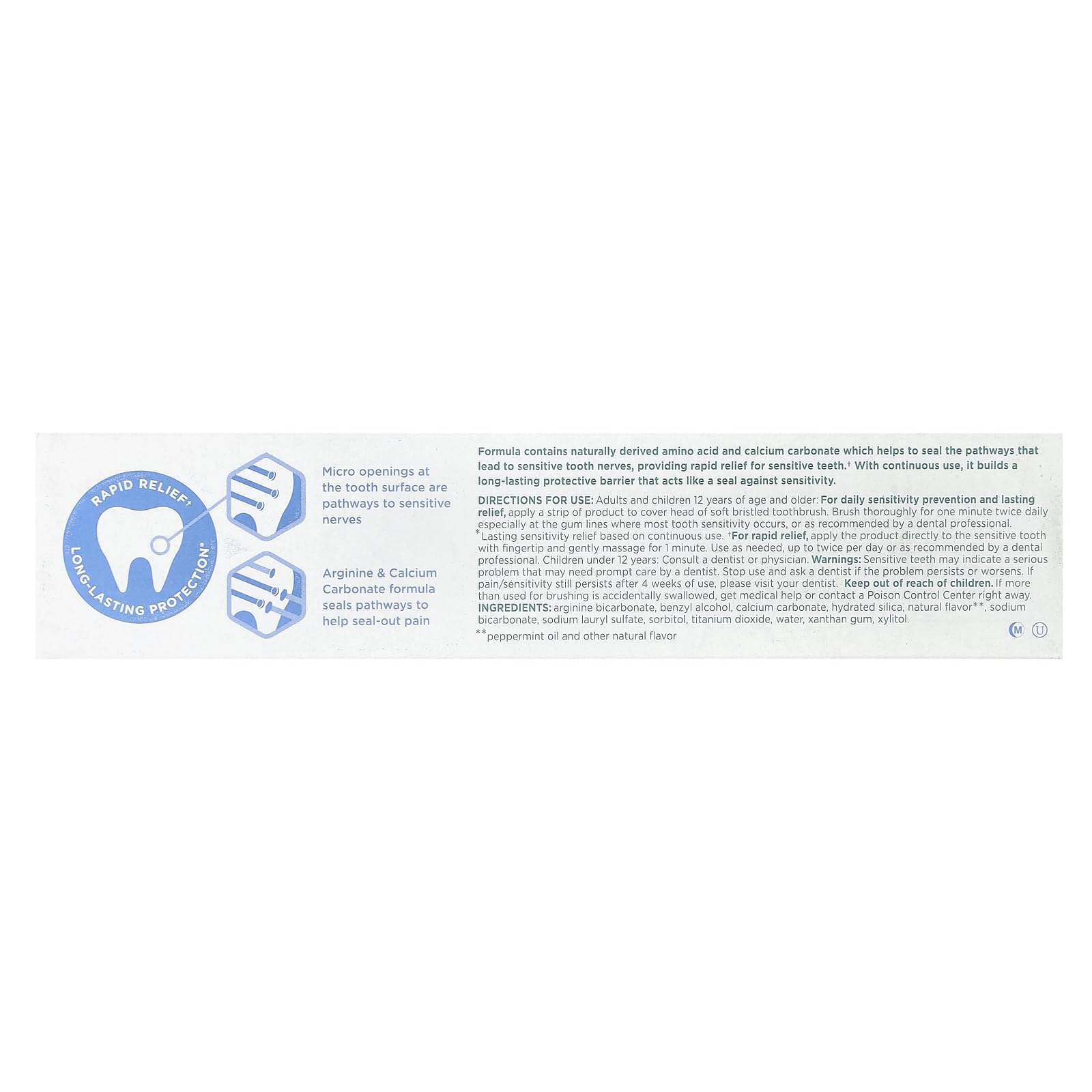 Tom's of Maine Natural Rapid Relief Sensitive Fluoride Free Toothpaste - Fresh Mint, 4 oz