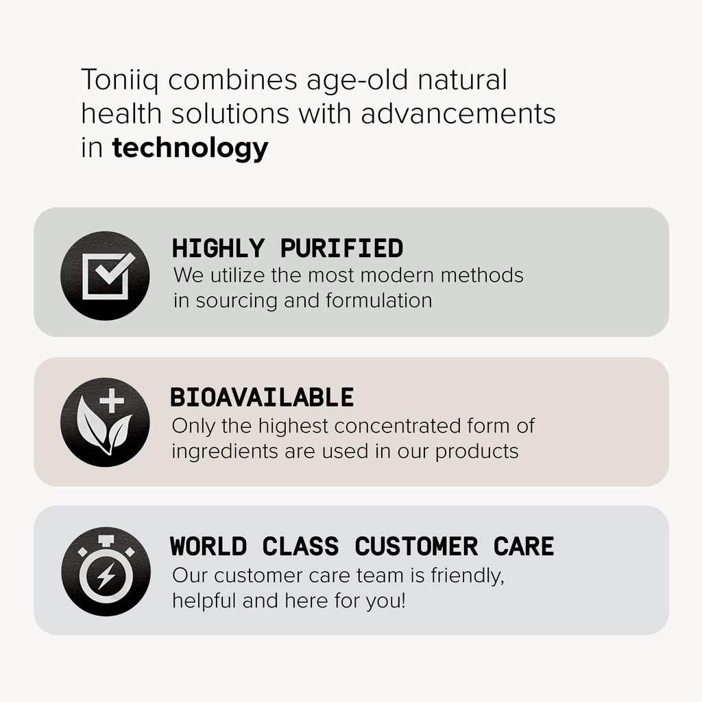 Toniiq Ultra High Purity Resveratrol Capsules - 98% Trans-Resveratrol | 180 Caps