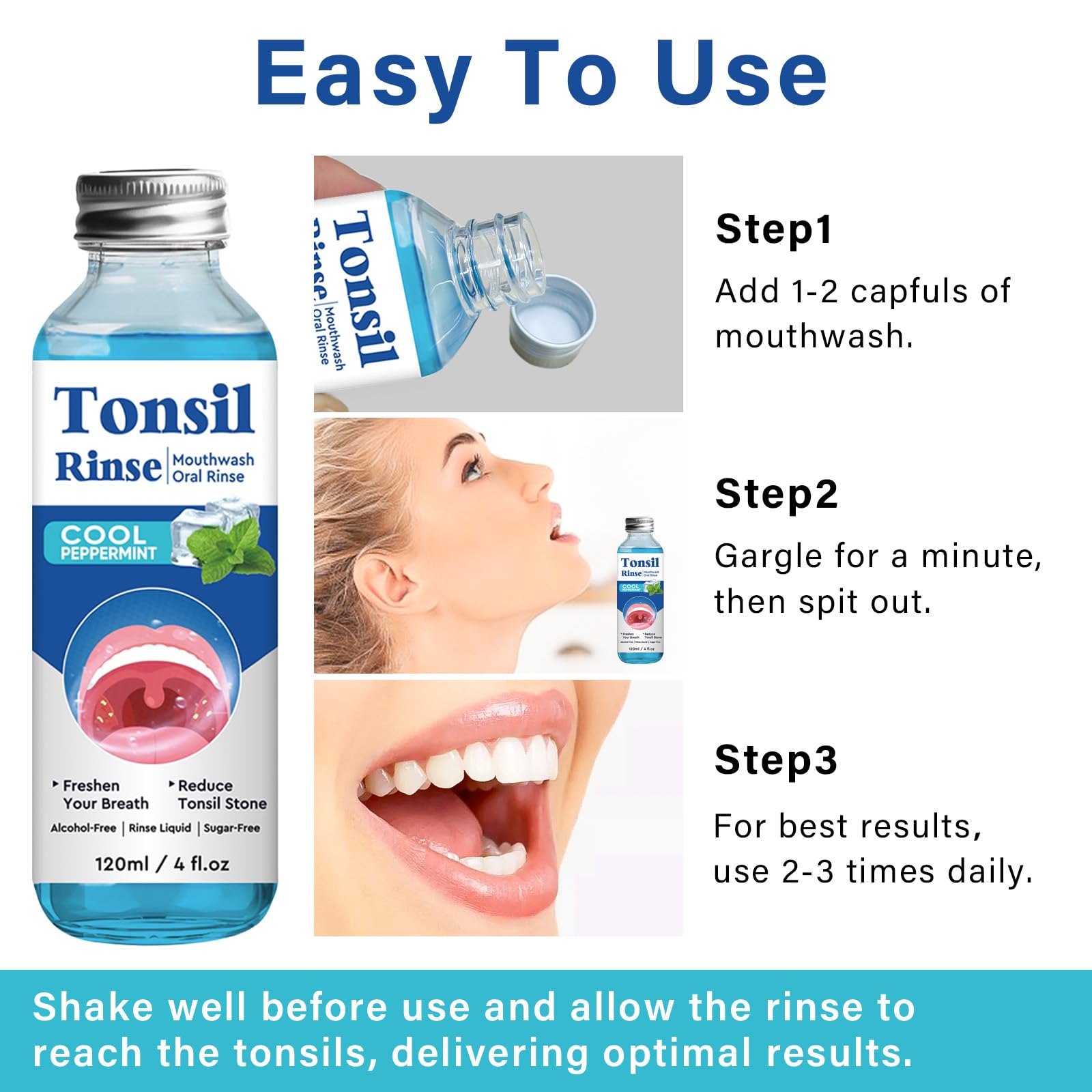 Tonsil Stone Remover Mouthwash 2-Pack – Soothe Tonsils & Fresh Breath