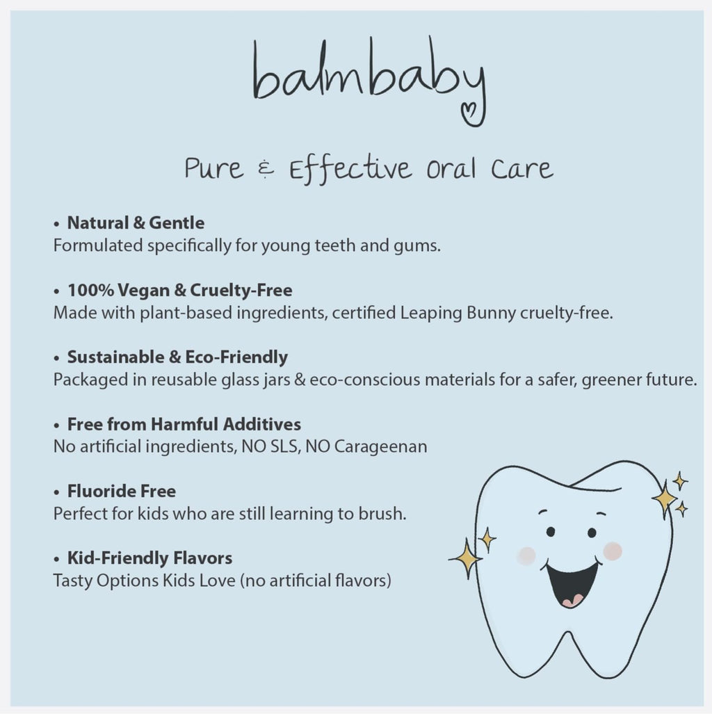Kids All Natural Fluoride-Free Toothpaste – SLS-Free, Xylitol, Vegan, Zero Waste Glass Jar (Orange)
