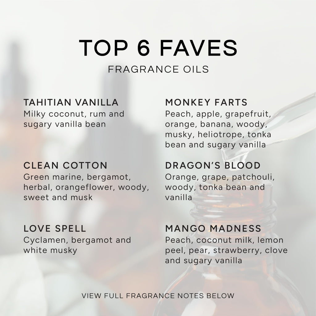 Top 6 Faves Gift Set – Premium Fragrance Oils 10ml