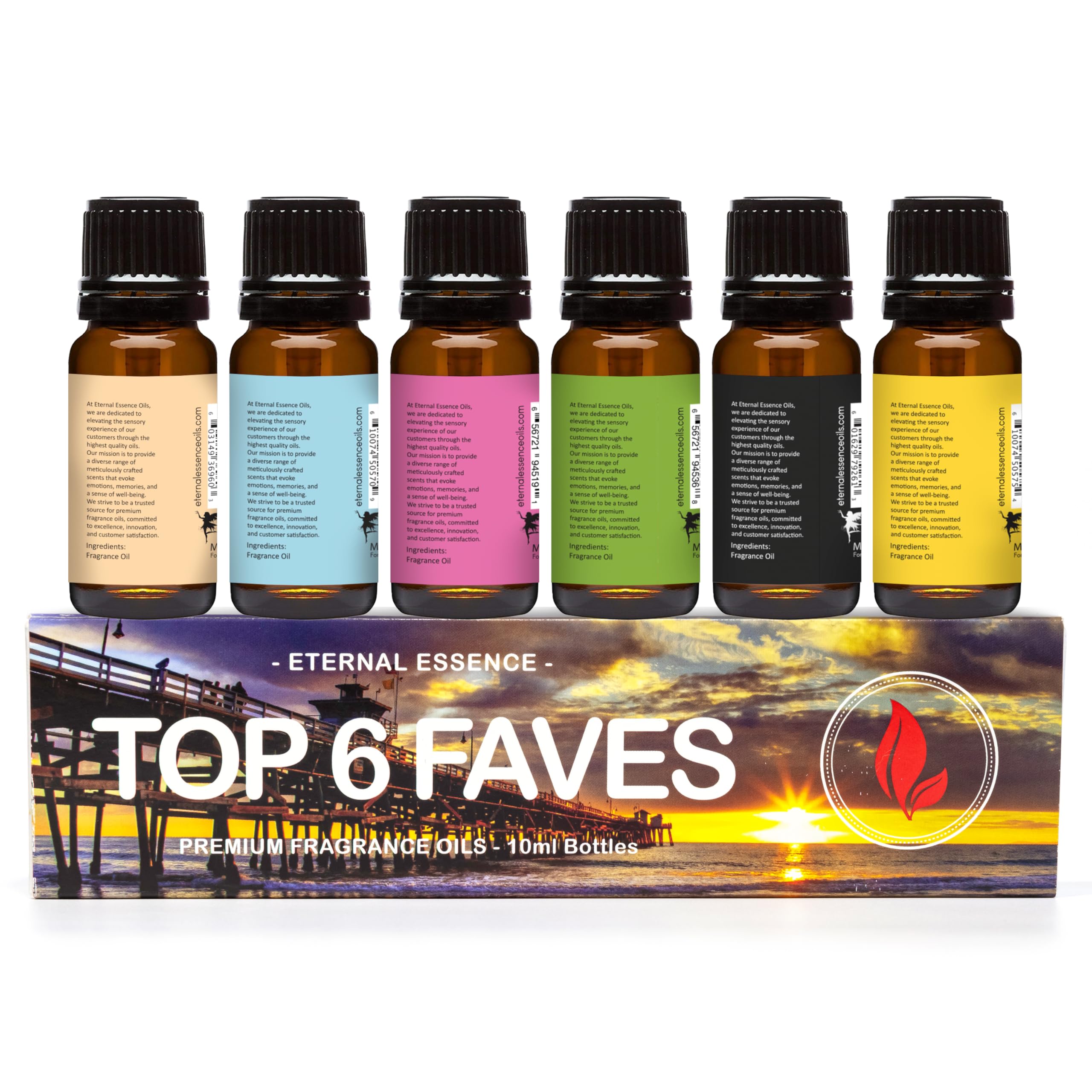 Top 6 Faves Gift Set – Premium Fragrance Oils 10ml