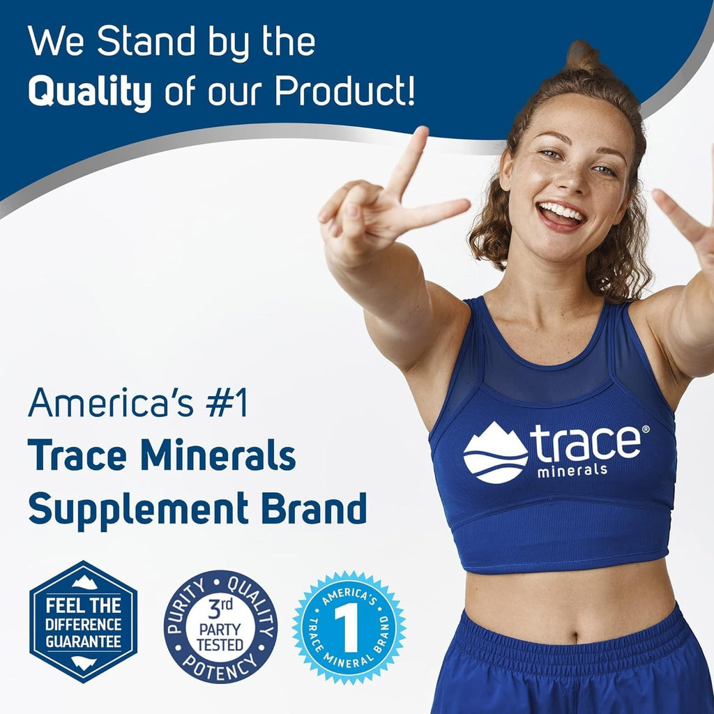 Trace Minerals ConcenTrace Mouth Rinse – Alcohol-Free Mint Mouthwash for Gum Health | Peppermint Essential Oil | Gluten-Free & Vegan | 10 fl oz