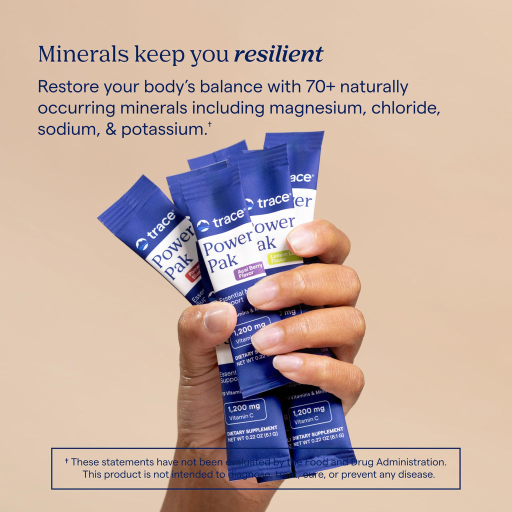 Trace Minerals Power Pak Multivitamin & Multimineral Packets – Tangerine, 30 Packets