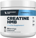 Transparent Labs Creatine HMB - Creatine Monohydrate with HMB | 30 Servings, Unflavored
