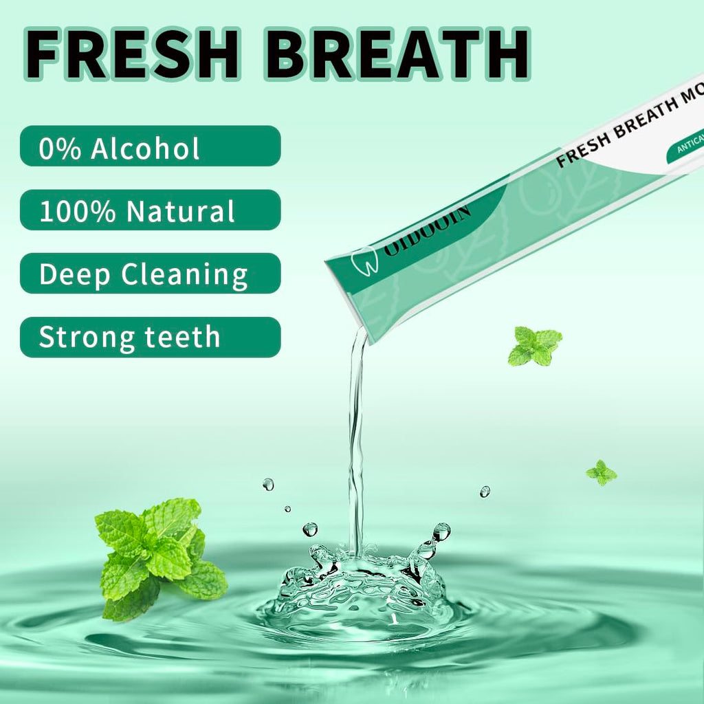 Travel Size Mouthwash Pack of 20 – Portable 0.4 Fl oz Mini Mouthwash for Fresh Breath