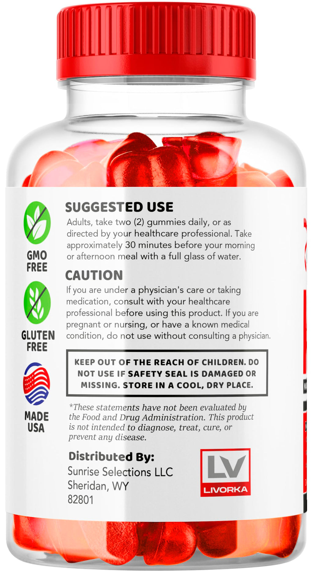 2 Pack Trim Tummy Keto ACV Gummies 1050MG | Keto Apple Cider Vinegar