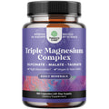 Triple Magnesium Complex | High-Absorption Magnesium Glycinate, Malate & Taurate | 400 mg, 180 Count