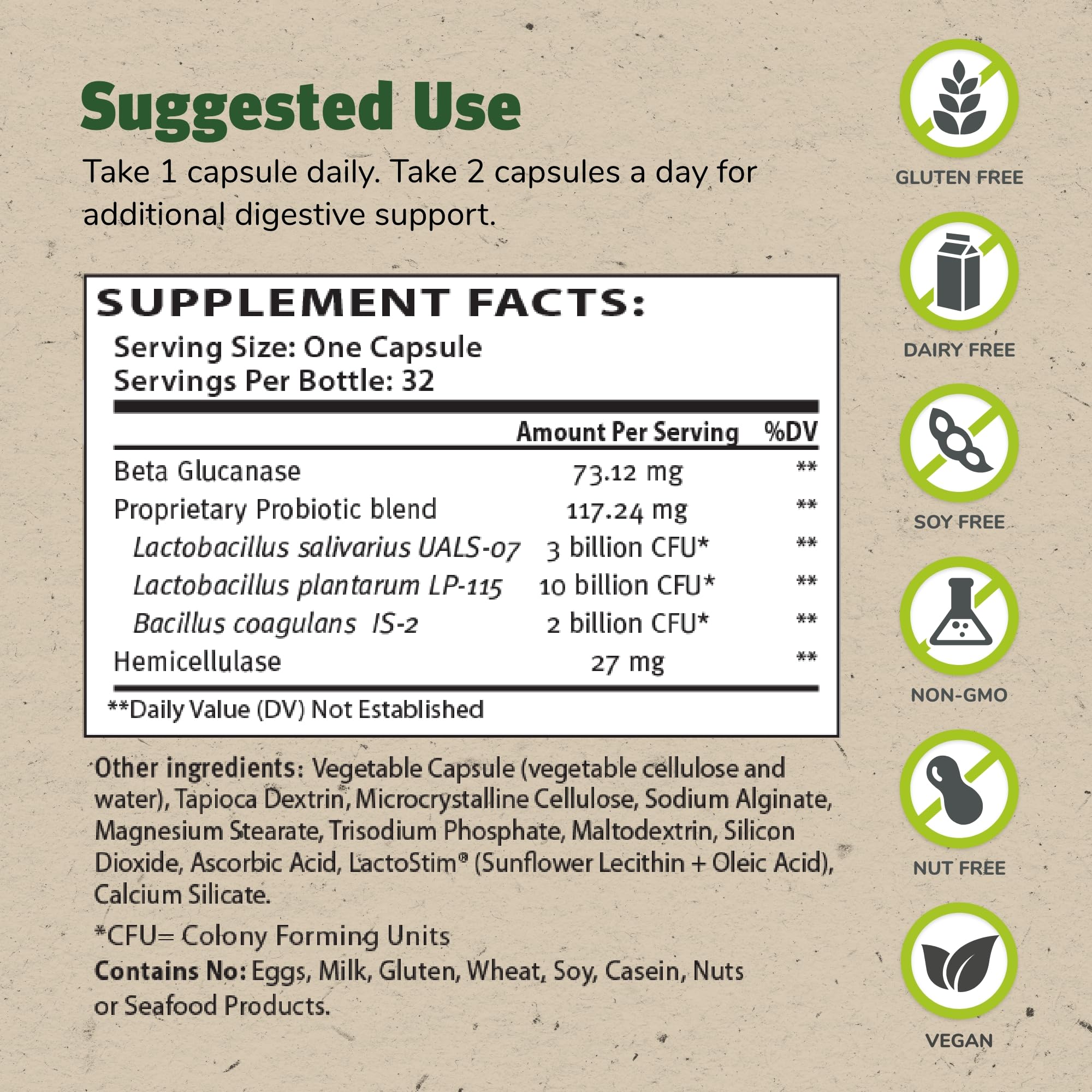 TruFlora Probiotics & Enzymes for Gut Health – 32 Servings